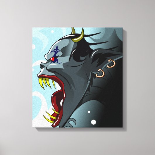 Schreeuwende Demon Canvas Afdruk (Voorkant)