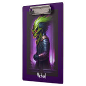 Schreeuwende Demon Zware Metal Kunst Klembord (Links)