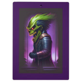 Schreeuwende Demon Zware Metal Kunst Klembord (Achterkant)