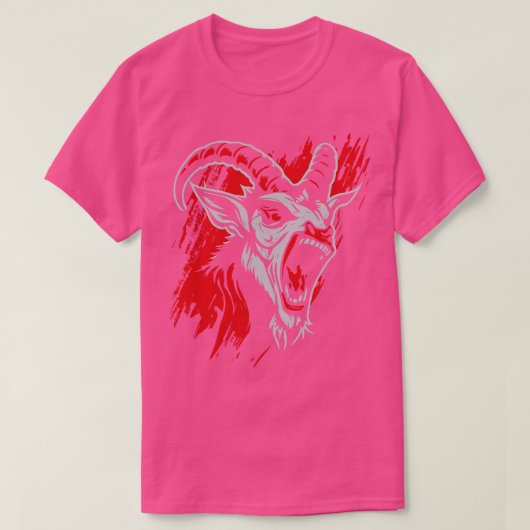 Schreeuwende enge geit t-shirt (Design voorkant)