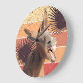 Schreeuwende ezel wandklok (Hoek)