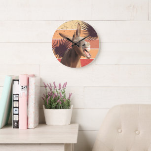 Schreeuwende ezel wandklok