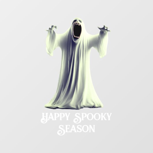 Schreeuwende geest raamsticker (Vel)