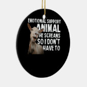 Schreeuwende Geit Emotionele Ondersteuning Dierlij Keramisch Ornament (Rechts)