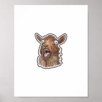 Schreeuwende Geit Poster