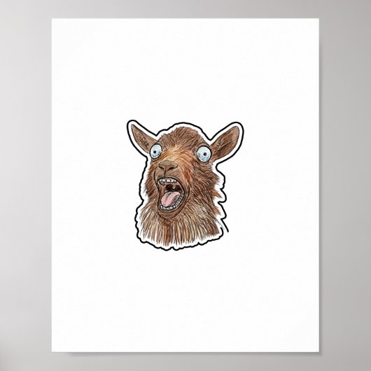 Schreeuwende Geit Poster (Voorkant)