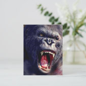 Schreeuwende Gorilla Uitnodigingen (Staand voorkant)