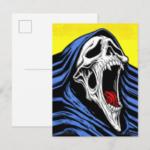 Schreeuwende Hel Schedel Pop Art Hood Horror
