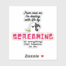 Schreeuwende kaketoe met tekst