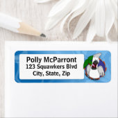 Schreeuwende paraplu kaketoe etiket (Insitu)