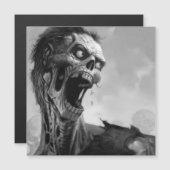 schreeuwende zombie (Voorkant / Achterkant)