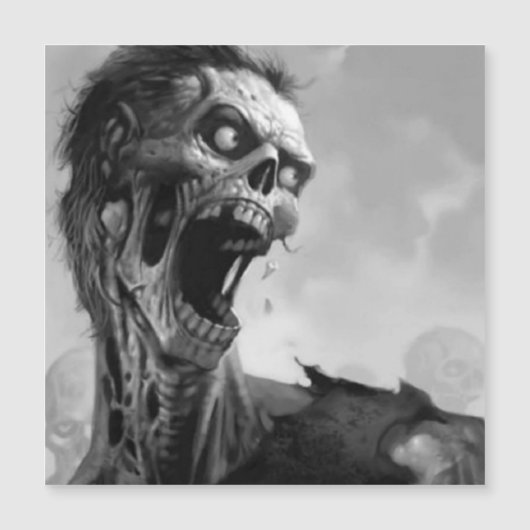 schreeuwende zombie (Voorkant)