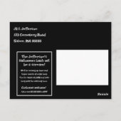 Schreeuwende Zombie Briefkaart (Achterkant)