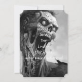 schreeuwende zombie kaart (Achterkant)