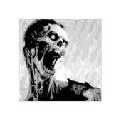schreeuwende zombie rubberstempel (Afrduk)