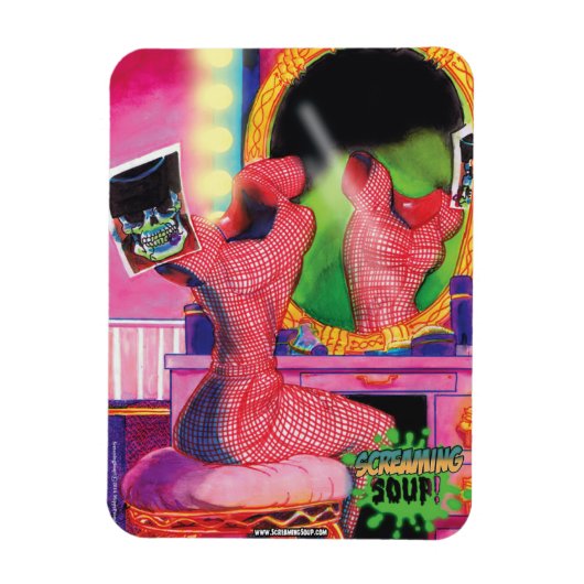 SCHREEUWSOEP! Mandy in de Spiegelmagneet Magneet (Verticaal)