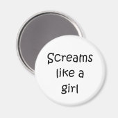 Schreeuwt als een meisje magneet (Voorkant / Achterkant)