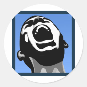 Schreeuwvierkant Ronde Sticker