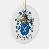 Schreiber Family Crest Keramisch Ornament (Rechts)