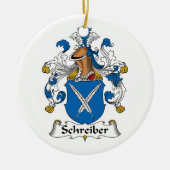 Schreiber Family Crest Keramisch Ornament (Voorkant)