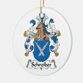 Schreiber Family Crest Keramisch Ornament (Links)