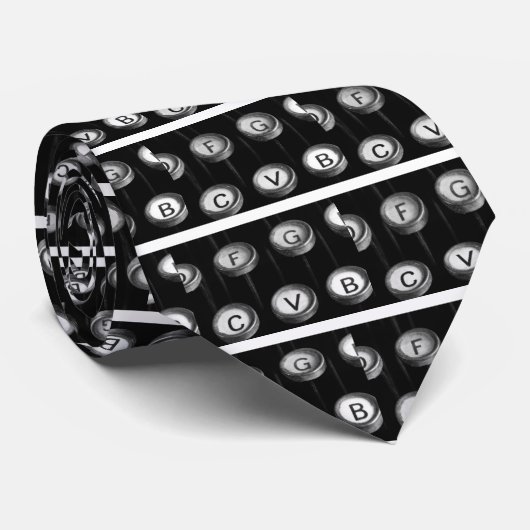 Schreibmaschinentasten Stropdas (Opgerold)