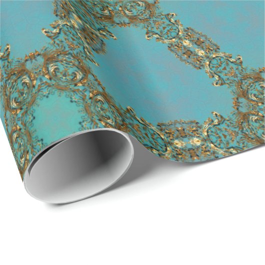 Schreierphaele Glossy Barok Elegantie Cadeaupapier (Rol Hoek)