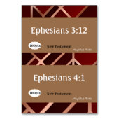 Schriefreferentiekaarten voor spel kaart (Achterkant)