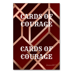 Schriefreferentiekaarten voor spel kaart