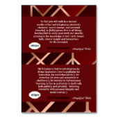 Schriefreferentiekaarten voor spel kaart (Achterkant)