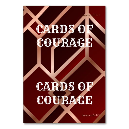 Schriefreferentiekaarten voor spel kaart (Voorkant)