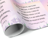 Schrift, 1 Korintiërs 13 4-5, Cadeaupapier (Rol Hoek)