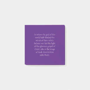 Schrift 2 Corinthians 4 4 Post-it® Notes