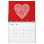 Schrift agenda (met Christelijke Design) Kalender (Feb 2026)