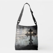 Schrift All-over-Print Cross Body Bag Crossbody Tas (Voorkant)