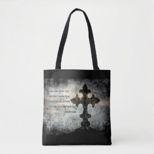 Schrift All-over-Print Cross Body Bag Tote Bag