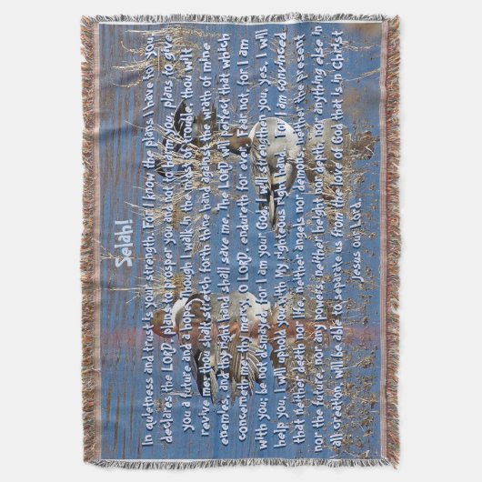 Schrift Beloften van God Ducks Throw Blanket Deken (Voorkant Verticaal)