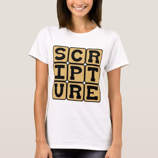 Schrift, Bijbelstudie T-shirt (Voorkant)