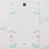 Schrift briefpapier (Achterkant)