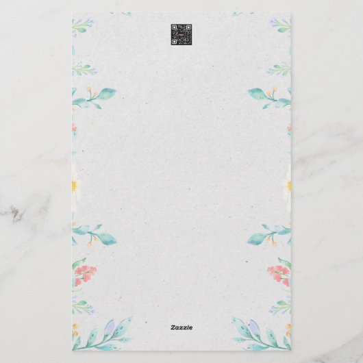 Schrift briefpapier (Achterkant)