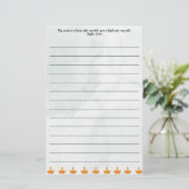 Schrift briefpapier (Staand voorkant)