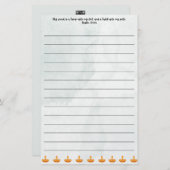 Schrift briefpapier (Voorkant / Achterkant)