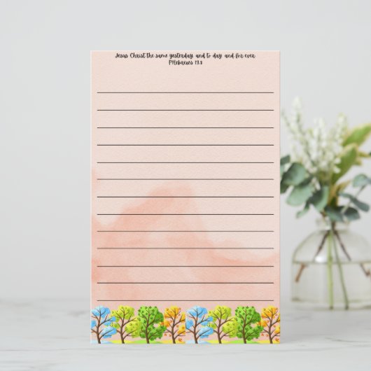 Schrift briefpapier (Staand voorkant)