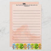 Schrift briefpapier (Voorkant / Achterkant)