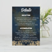 Schrift bruiloft details Kaart (Staand voorkant)