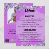 Schrift bruiloft details Kaart (Voorkant / Achterkant)