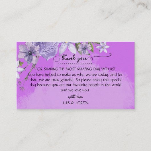 Schrift bruiloft plaats kaart plaatskaartje (Voorkant)