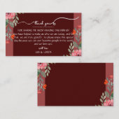 Schrift bruiloft plaats kaart plaatskaartje (Voorkant / Achterkant)