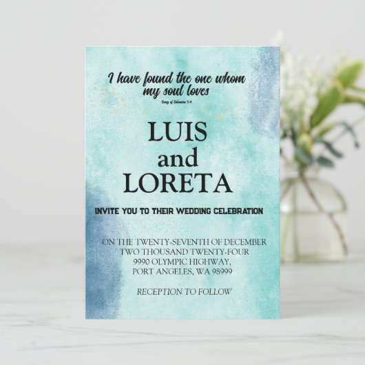 Schrift bruiloft uitnodiging Kaart Ik heb gevonden (Staand voorkant)