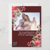 Schrift bruiloft uitnodiging Kaart ik vond rood (Achterkant)